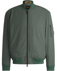 BOSS - Water-repellent Jacket With Zipped Sleeve Pocket - Lyst
