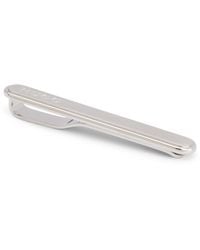 HUGO - Oval-Shaped Tie Clip With Engraved Logo - Lyst