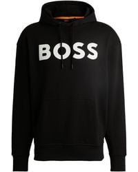 BOSS - Kapuzensweatshirt Hoodie aus Baumwolle (1-tlg) - Lyst