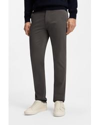 BOSS - Slim-Fit Trousers - Lyst