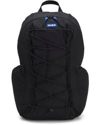 HUGO - Rugtas Met Blauwe Rubberen Logopatch - Lyst