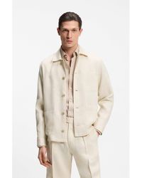 BOSS - Relaxed-Fit Overshirt - Lyst