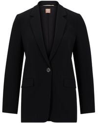 BOSS - Regular-Fit Einreiher Aus Japanischem Krepp - Lyst