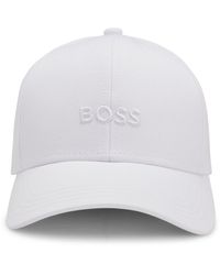 BOSS - Pet Van Katoenen Twill Met Logostiksel - Lyst
