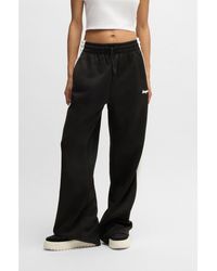 HUGO - Retro-Inspired Tracksuit Bottoms With Side Stripe - Lyst