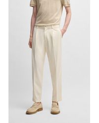 BOSS - Tapered-Fit Trousers - Lyst