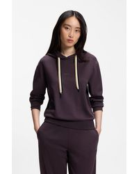 BOSS - Logo-Detail Hoodie - Lyst
