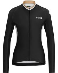 BOSS - X ASSOS Jersey-Top mit Reißverschluss und drei Taschen auf der Rückseite - Lyst