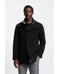 BOSS - Relaxed-Fit Short Coat - Lyst