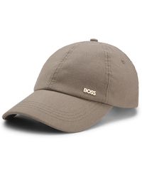 BOSS - Ribbed Corduroy Cap With Adjustable Buckle - Lyst