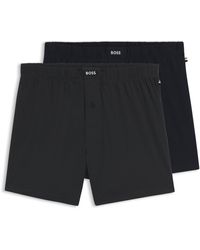 BOSS - Boxershorts Mit Logos Aus Stretch-Baumwolle Im Zweier-Pack - Lyst