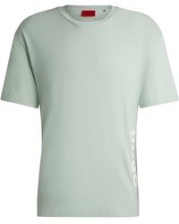 HUGO - Cotton-jersey T-shirt With Spf 50+ Uv Protection - Lyst