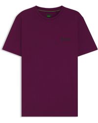 BOSS - Slim-Fit Actief T-Shirt Van Stretchjersey Met Vochtbeheersing - Lyst