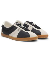 HUGO - Low-Top Trainers With Suede Trims - Lyst