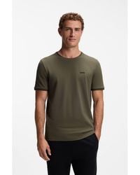 BOSS - Cotton-Piqué T-Shirt - Lyst