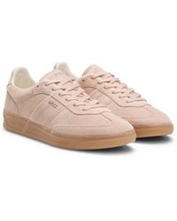 BOSS - Suede Trainers With Rubber Sole - Lyst