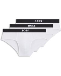 BOSS - Three-Pack Low-Rise Briefs - Lyst