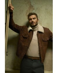 BOSS - Light Brown Men's Leather Jackets Size 38r - Lyst