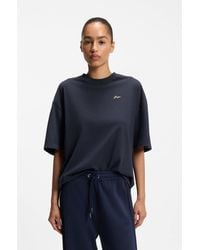 BOSS - Cotton-Jersey T-Shirt With Slogan Artwork - Lyst