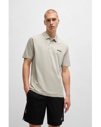 BOSS - X Matteo Berrettini Slim-Fit Polo Shirt With Uv Protection - Lyst