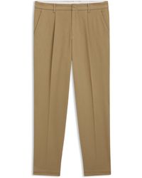 BOSS - Tapered-Fit Broek Van Stretchkatoenen Twill - Lyst