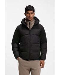 BOSS - Water-Repellent Jacket With Down Filling And Detachable Hood - Lyst
