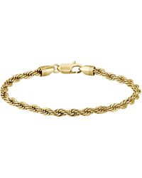 BOSS - Bracciale Con Catena A Corda - Lyst