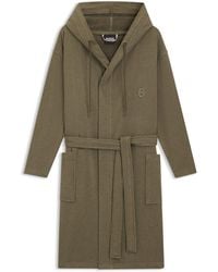 BOSS - Badjas Van Katoenen Jersey Met Capuchon En Double B-Monogram - Lyst