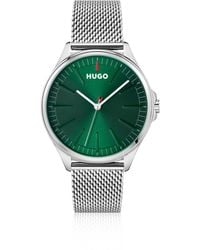 HUGO - #Smash Mesh-Bracelet Watch - Lyst