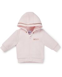 BOSS - Baby Zip-up Hoodie With Embroidered Logo - Lyst