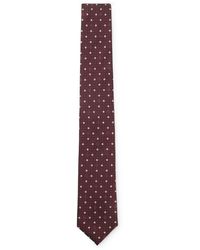 BOSS - Stropdas Van Een Zijdemix Met Micro-Double B-Monogrammen - Lyst