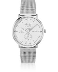 HUGO - Style Horloge Met Witte Wijzerplaat - Lyst