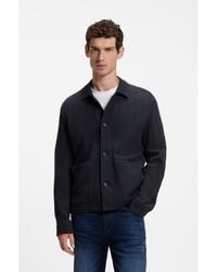 BOSS - Relaxed-Fit Overshirt - Lyst