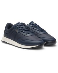 BOSS - Lage Sneakers Met Een Gestructureerde Bovenzijde - Lyst