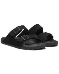 BOSS - Twin-Strap Slides With Branded Buckles - Lyst