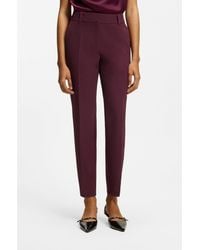 HUGO - Slim-Fit Trousers With Zip Hems - Lyst
