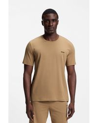 BOSS - Logo-Embroidered T-Shirt - Lyst