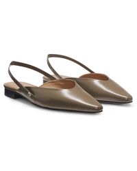 BOSS - Slingback Ballerina Pumps - Lyst