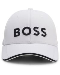 BOSS - Gorra De Seis Paneles En Piqué De Punto Con Logo Bordado - Lyst