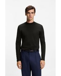 HUGO - Mock-Neck Slim-Fit T-Shirt - Lyst