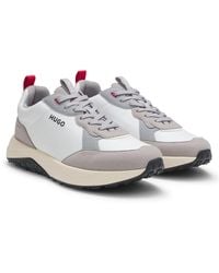HUGO - Sneakers Aus Verschiedenen Materialien Mit Eva-Gummisohle - Lyst