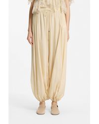 BOSS - Wide-Leg-Fit Trousers Blended With Modal - Lyst