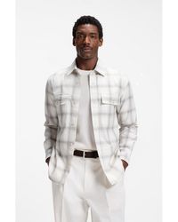 BOSS - Relaxed-Fit Check Shirt - Lyst