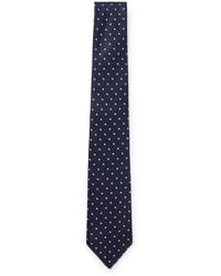 BOSS - Krawatte aus Seiden-Jacquard mit Punkte-Muster - Lyst