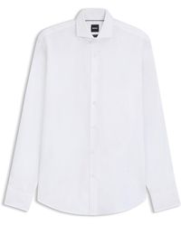 BOSS - Regular-Fit Stretch-Twill Formal Business Shirt - Lyst