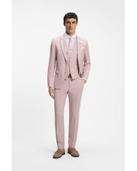 BOSS - Three-Piece Slim-Fit Suit - Lyst