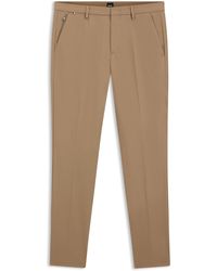 BOSS - Slim-Fit Broek Van Een Katoenmix Met Stretch - Lyst