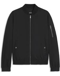 BOSS - Water-Repellent Jacket With Double B Monogram Trim - Lyst