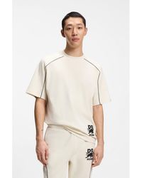 HUGO - X Rb Cotton-Blend T-Shirt With Contrast Piping - Lyst