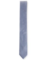 HUGO - Cravate en jacquard de soie à rayures diagonales - Lyst